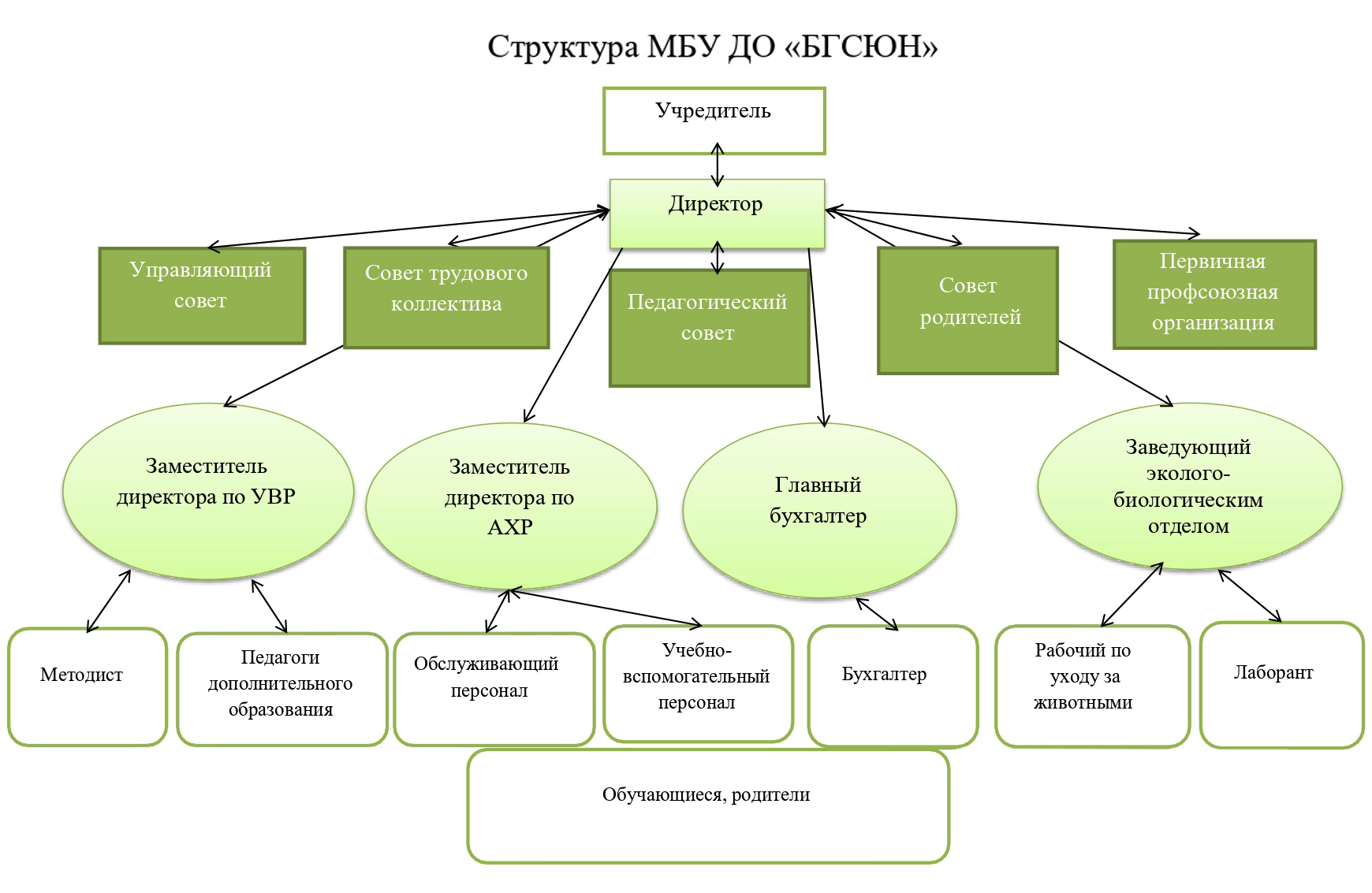 Структура БГСЮН